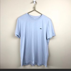 Lacoste Crew Neck Pima Cotton Blue Tee